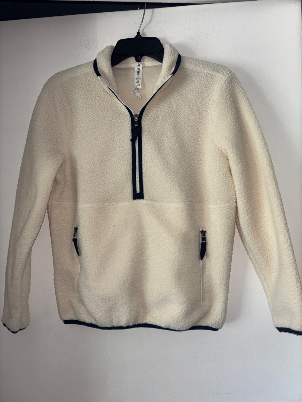 Splits59 Off White Fleece Pullover